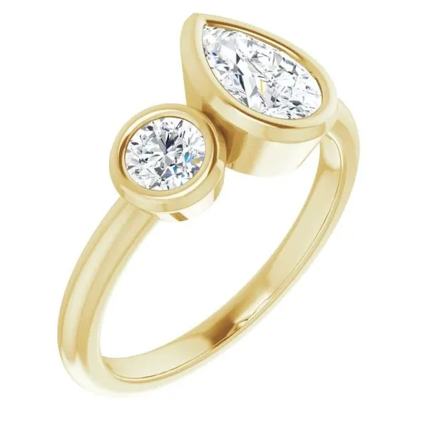 14K Yellow Gold 2 Stone Diamond Ring Koerbers Fine Jewelry Inc New Albany, IN