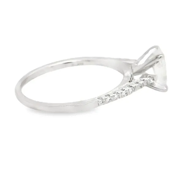 14K White Gold Oval Diamond Engagement Ring Image 4 Koerbers Fine Jewelry Inc New Albany, IN