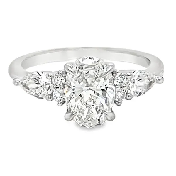 14K White Gold Oval Diamond Ring Koerbers Fine Jewelry Inc New Albany, IN