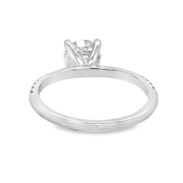 14K White Gold Straight Diamond Engagement Ring Image 3 Koerbers Fine Jewelry Inc New Albany, IN