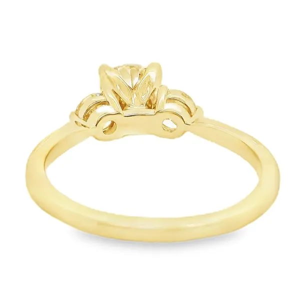 14K Yellow Gold Three Stone Engagement Ring Image 2 Koerbers Fine Jewelry Inc New Albany, IN