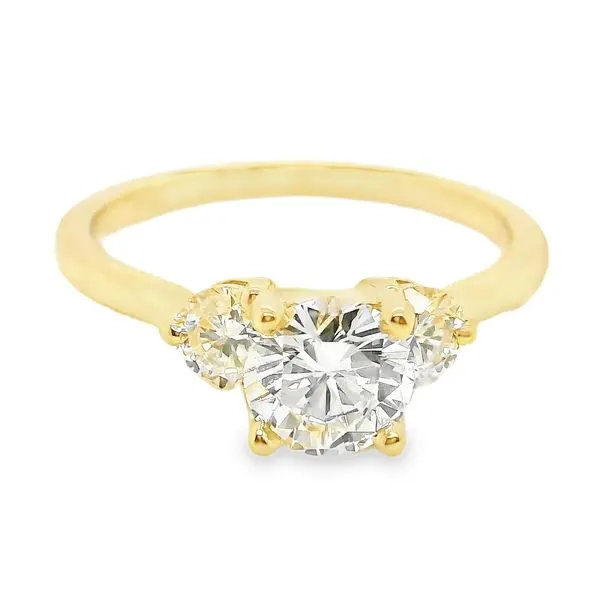 14K Yellow Gold Three Stone Engagement Ring Koerbers Fine Jewelry Inc New Albany, IN