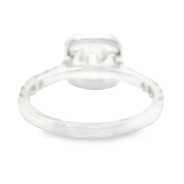 14K White Gold Halo Engagement Ring Image 3 Koerbers Fine Jewelry Inc New Albany, IN