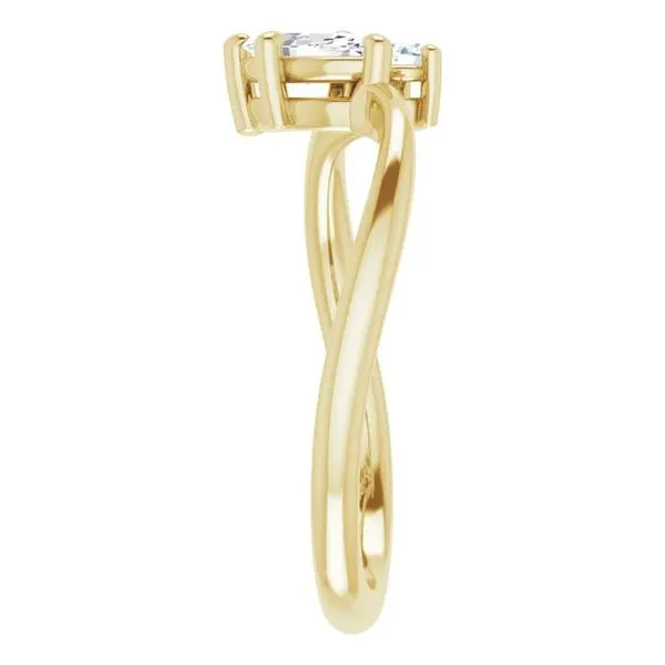 14K Side Stone Natural Marquise Diamond Engagement Ring 0.53 CTW Image 3 Koerbers Fine Jewelry Inc New Albany, IN