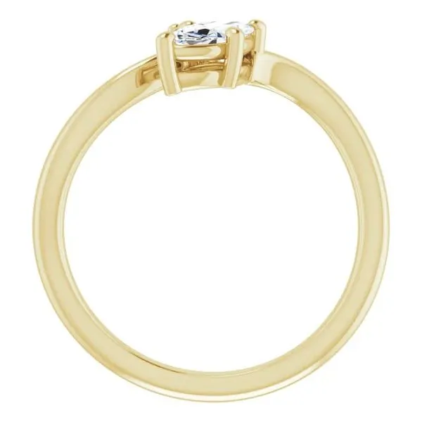 14K Side Stone Natural Marquise Diamond Engagement Ring 0.53 CTW Image 4 Koerbers Fine Jewelry Inc New Albany, IN