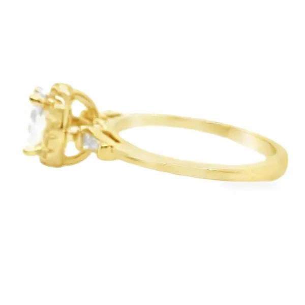 14K Natural Oval Diamond Halo Engagment Ring 1.17 CTTW Image 2 Koerbers Fine Jewelry Inc New Albany, IN