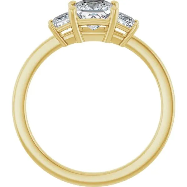 14K Yellow Gold Three Stone Engagement Ring Image 2 Koerbers Fine Jewelry Inc New Albany, IN
