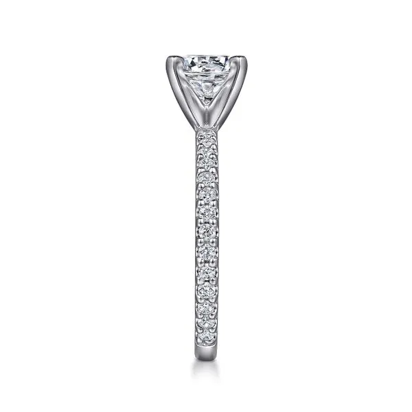 14K White Gold Single Row Diamond Engagement Ring Image 4 Koerbers Fine Jewelry Inc New Albany, IN
