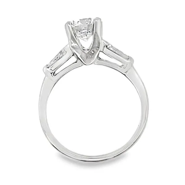 APEX INC. Platinum Three Stone Natural Round Diamond Engagement Ring 1.6 CTW Image 3 Koerbers Fine Jewelry Inc New Albany, IN