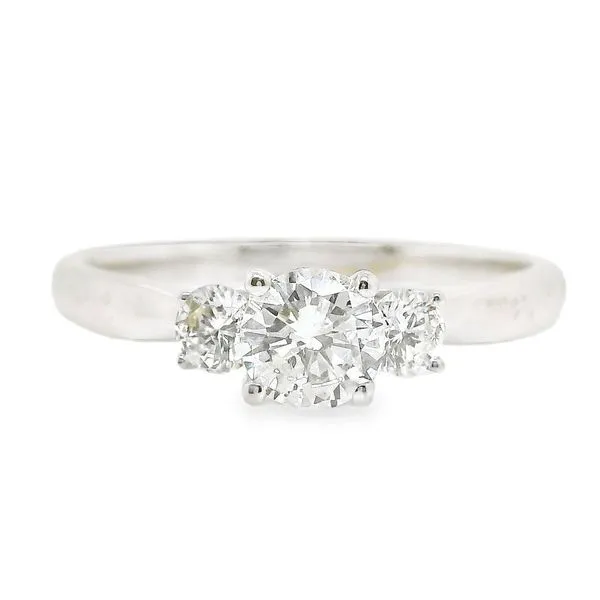 18K White Gold Three Stone Engagement Ring 0.68 CTW Koerbers Fine Jewelry Inc New Albany, IN