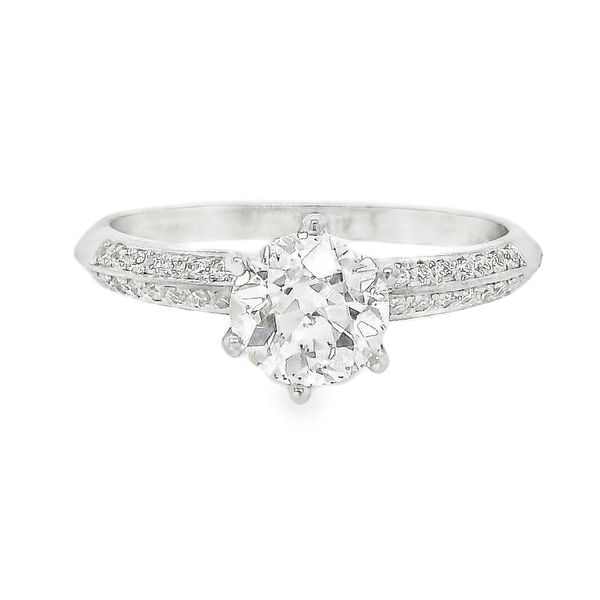 18K Pave Natural Round Diamond Engagement Ring 1 CTW Koerbers Fine Jewelry Inc New Albany, IN