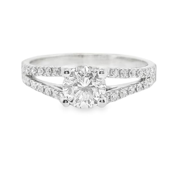 14K Split Shank Natural Round Diamond Engagement Ring 0.79 CTW Koerbers Fine Jewelry Inc New Albany, IN