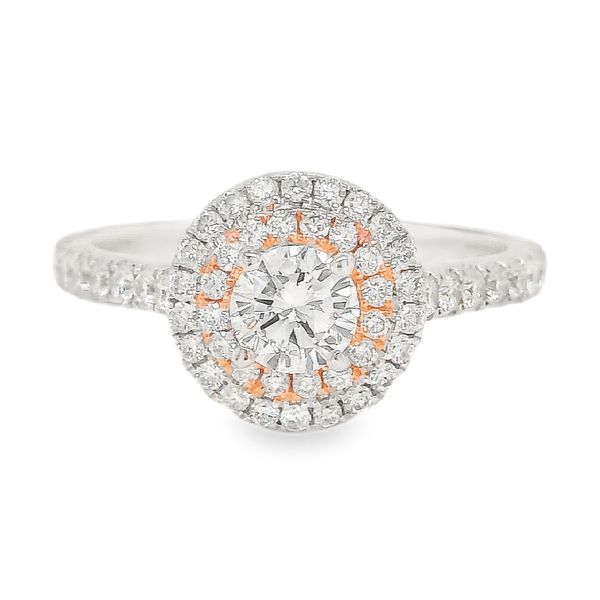 14K Double Halo Natural Round Diamond Engagement Ring 0.84 CTW Koerbers Fine Jewelry Inc New Albany, IN