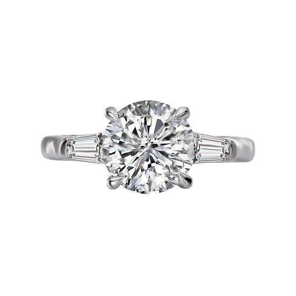 KIM INTERNATIONAL 14K Three Stone Natural Round Diamond Engagement Ring 1.85 CTW Image 2 Koerbers Fine Jewelry Inc New Albany, IN
