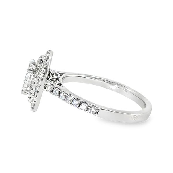 14K White Gold Double Halo Single Row Engagement Ring Image 2 Koerbers Fine Jewelry Inc New Albany, IN