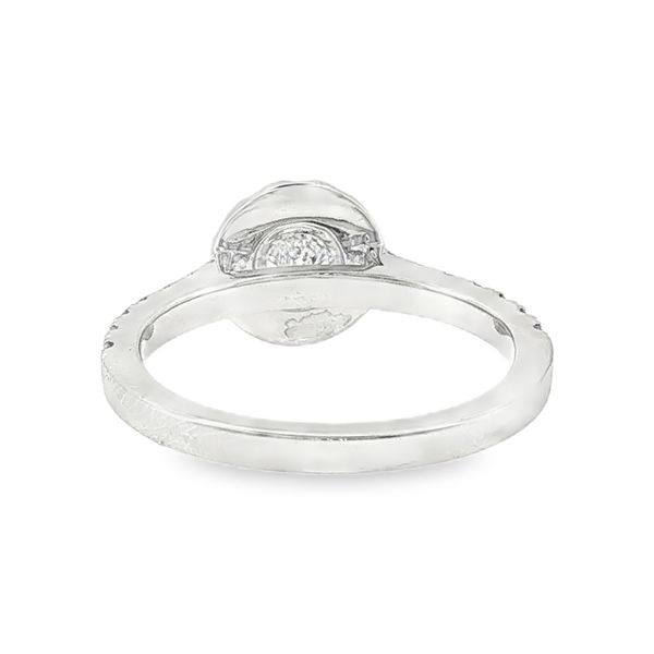 14K Halo Single Row Natural Round Diamond Engagement Ring 1.05 CTW Image 3 Koerbers Fine Jewelry Inc New Albany, IN
