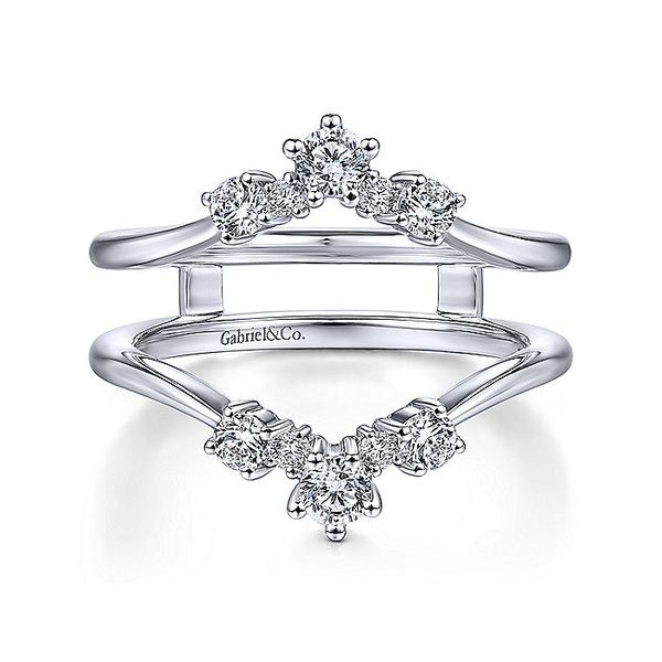14K White Gold Prong Set Diamond Wedding Enhancer Koerbers Fine Jewelry Inc New Albany, IN