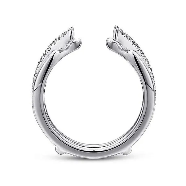 14K White Gold Contemporary Diamond Ring Enhancer Image 2 Koerbers Fine Jewelry Inc New Albany, IN