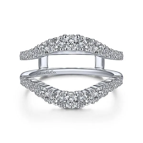 14K White Gold Contemporary Diamond Ring Enhancer Koerbers Fine Jewelry Inc New Albany, IN