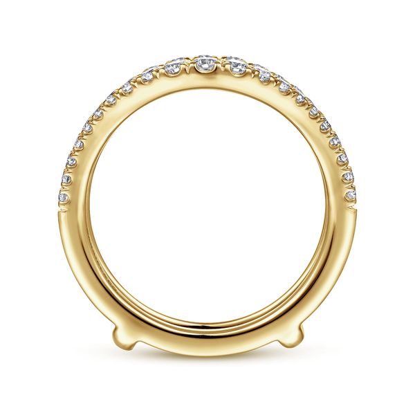 14K Yellow Gold Contemporary Diamond Ring Enhancer Image 2 Koerbers Fine Jewelry Inc New Albany, IN