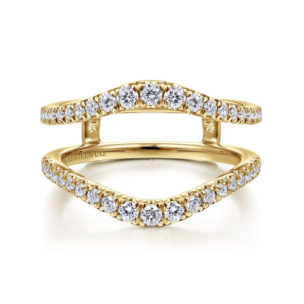 14K Yellow Gold Contemporary Diamond Ring Enhancer Koerbers Fine Jewelry Inc New Albany, IN