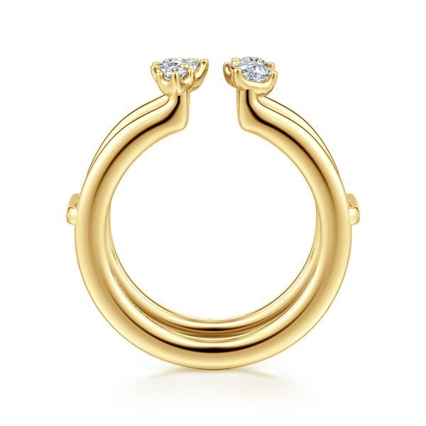 14K Yellow Gold Diamond Marquise Open Smart Ring Enhancer Image 2 Koerbers Fine Jewelry Inc New Albany, IN