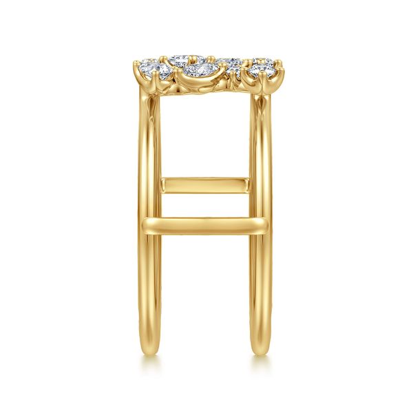 14K Yellow Gold Diamond Marquise Open Smart Ring Enhancer Image 4 Koerbers Fine Jewelry Inc New Albany, IN