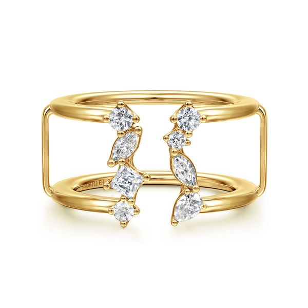 14K Yellow Gold Diamond Marquise Open Smart Ring Enhancer Koerbers Fine Jewelry Inc New Albany, IN