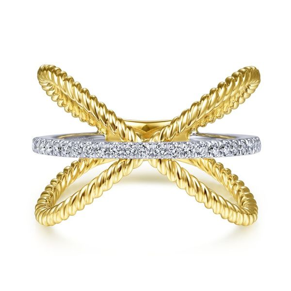 Diamond and Gold Intertwined Fashion Ring Koerbers Fine Jewelry Inc New Albany, IN