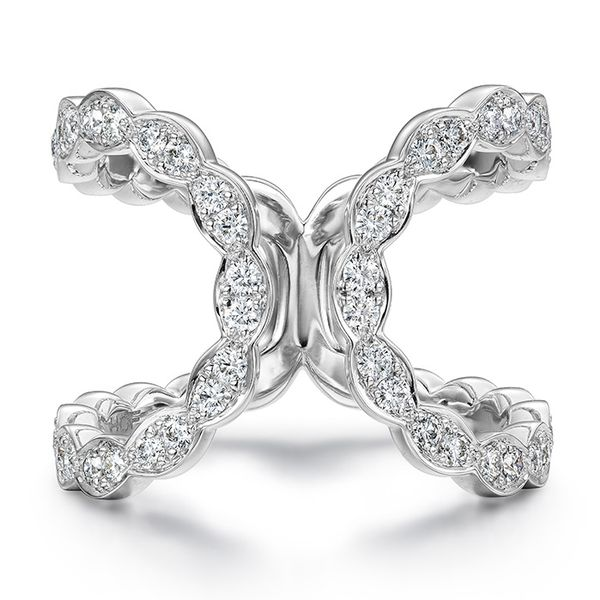 18K White Gold Lorelei Floral Open Ring Koerbers Fine Jewelry Inc New Albany, IN