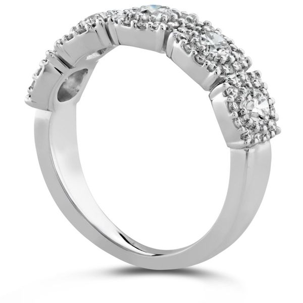 18K White Gold HOF Custom Halo Diamond Wedding Band Image 3 Koerbers Fine Jewelry Inc New Albany, IN