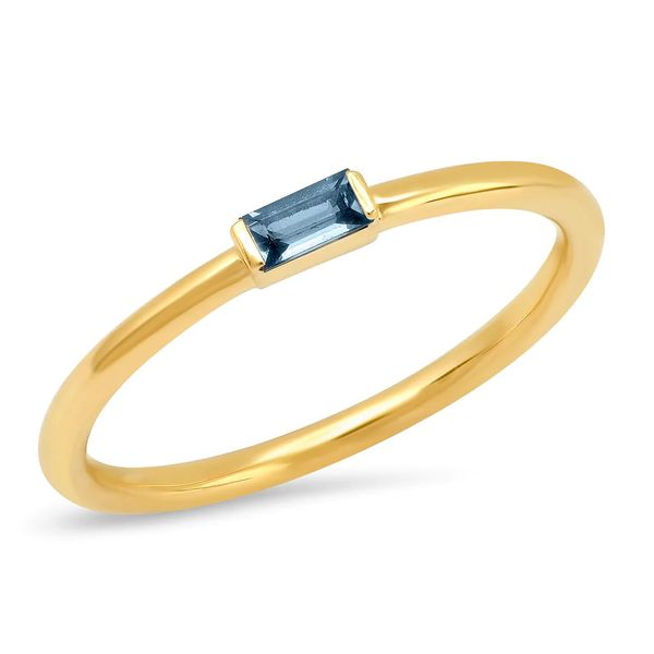 14K Yellow Gold Diamond Baguette Solitaire Fashion Ring Koerbers Fine Jewelry Inc New Albany, IN