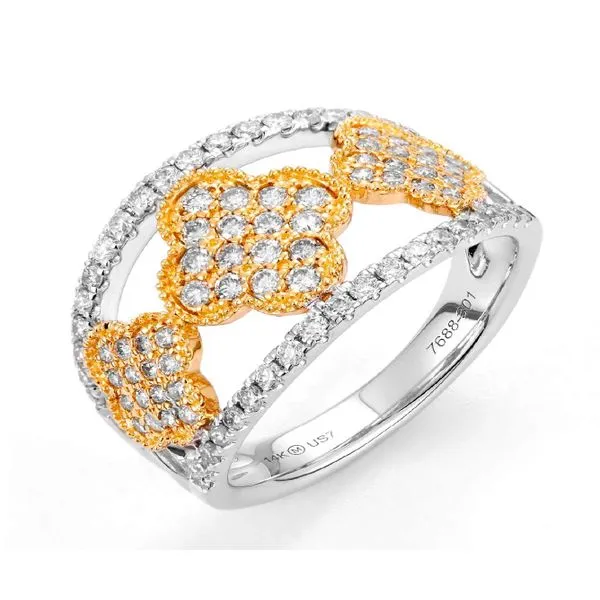14K White and Yellow Gold Diamond Fashion Ring Koerbers Fine Jewelry Inc New Albany, IN