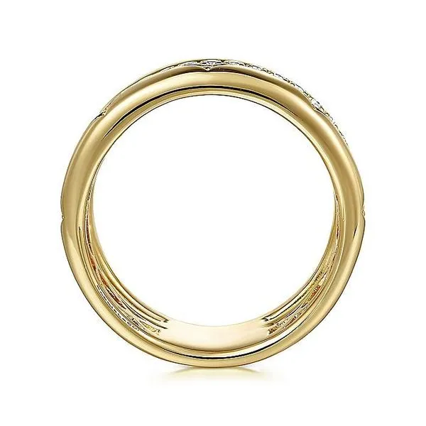 14K Yellow Gold Diamond Easy Stackable Ladies Ring Image 2 Koerbers Fine Jewelry Inc New Albany, IN