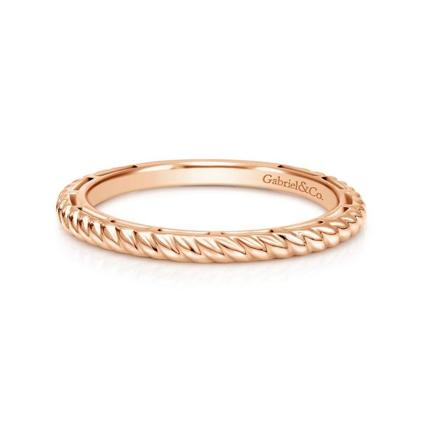 14K Rose Gold Twisted Rope Stackable Ring Koerbers Fine Jewelry Inc New Albany, IN