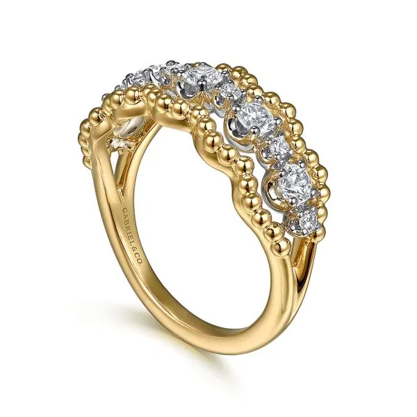 14K White & Yellow Gold Bujukan Diamond Fashion Ring Image 3 Koerbers Fine Jewelry Inc New Albany, IN