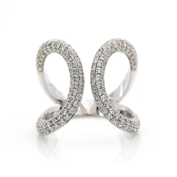 18K White Gold Diamond Pave Fashion Ring Koerbers Fine Jewelry Inc New Albany, IN