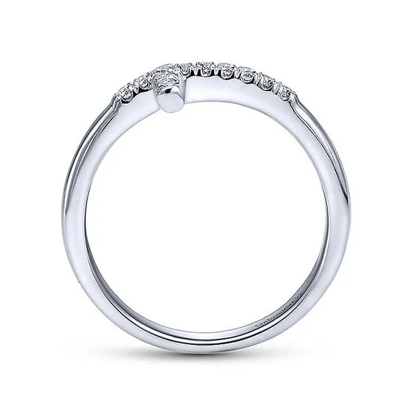 14K White Gold Diamond Sideways Cross Fashion Ring Image 2 Koerbers Fine Jewelry Inc New Albany, IN