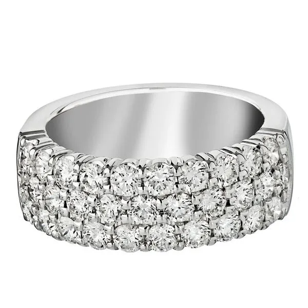 18K White Gold Triple Row Diamond Fashion Ring Koerbers Fine Jewelry Inc New Albany, IN