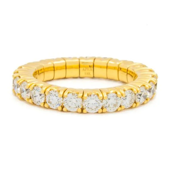 14K Yellow Gold Diamond Stretchy Eternity Band Koerbers Fine Jewelry Inc New Albany, IN