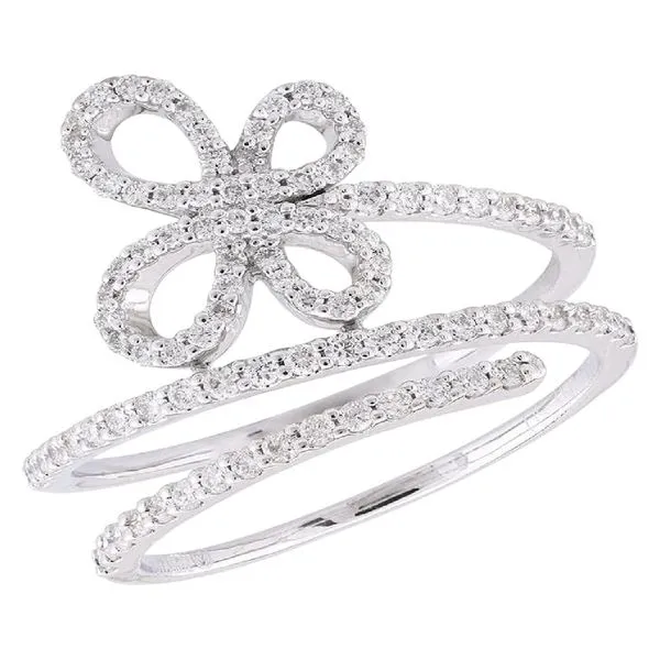 14K White Gold Diamond Butterfly Fashion Ring Koerbers Fine Jewelry Inc New Albany, IN