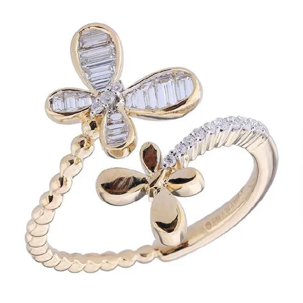 14K Yellow Gold Diamond Butterfly Fashion Ring Koerbers Fine Jewelry Inc New Albany, IN