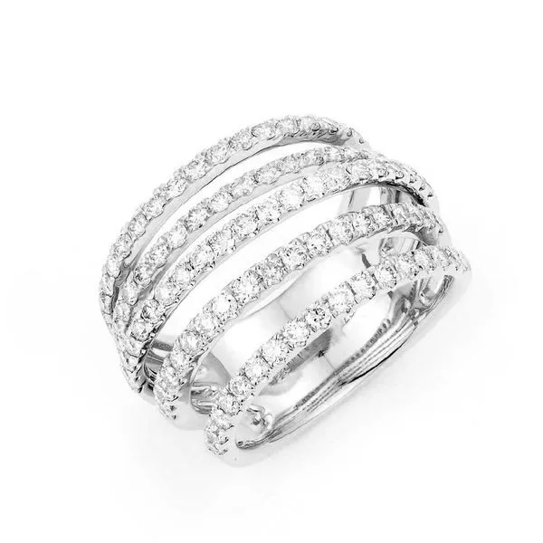 14K White Gold Diamond Multi Row Fashion Ring Koerbers Fine Jewelry Inc New Albany, IN