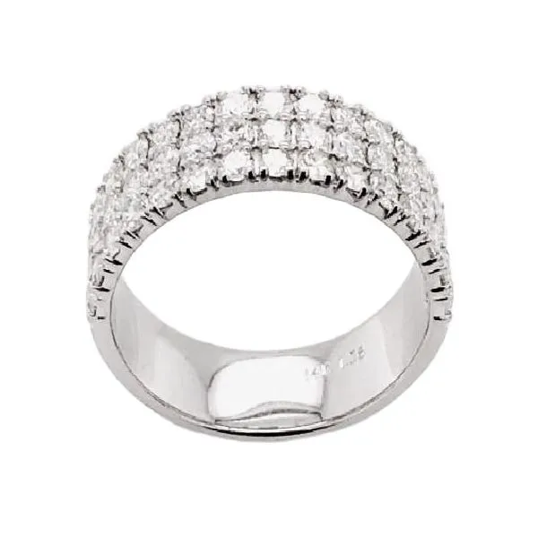 14K White Gold Diamond Triple Row Fashion Ring Koerbers Fine Jewelry Inc New Albany, IN