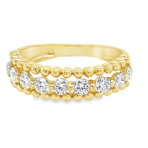 14K Yellow Gold Diamond Single Row Fashion Ring Koerbers Fine Jewelry Inc New Albany, IN