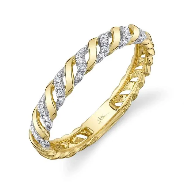14K Yellow Gold Diamond Twisted Fashion Ring Koerbers Fine Jewelry Inc New Albany, IN