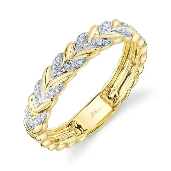 14K Yellow Gold Diamond Laurel Wreath Band Koerbers Fine Jewelry Inc New Albany, IN