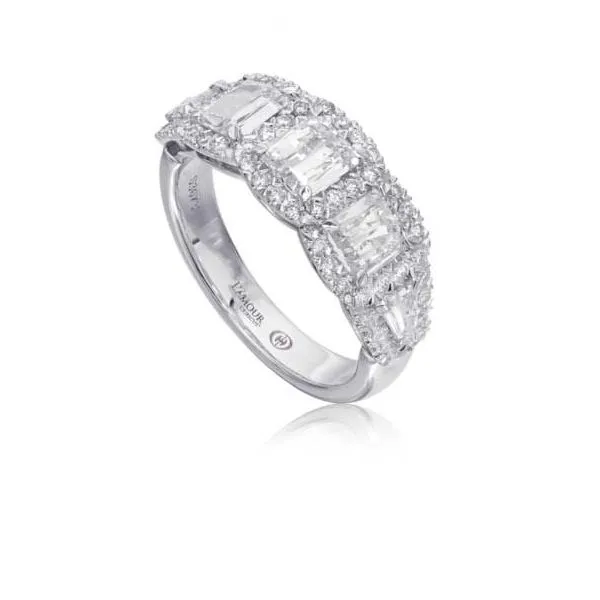 14K White Gold L’Amour Crisscut Anniversary Diamond Band Koerbers Fine Jewelry Inc New Albany, IN