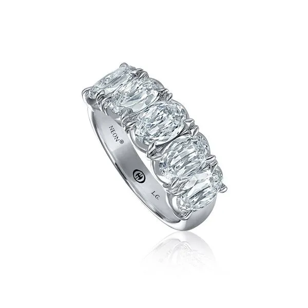 18K White Gold 6 Stone L’Amour Crisscut Diamond Band Koerbers Fine Jewelry Inc New Albany, IN