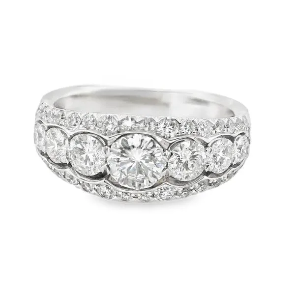 18K 2-Tone White and Yellow Gold Diamond Fashion Ring 1.56 CTW Koerbers Fine Jewelry Inc New Albany, IN